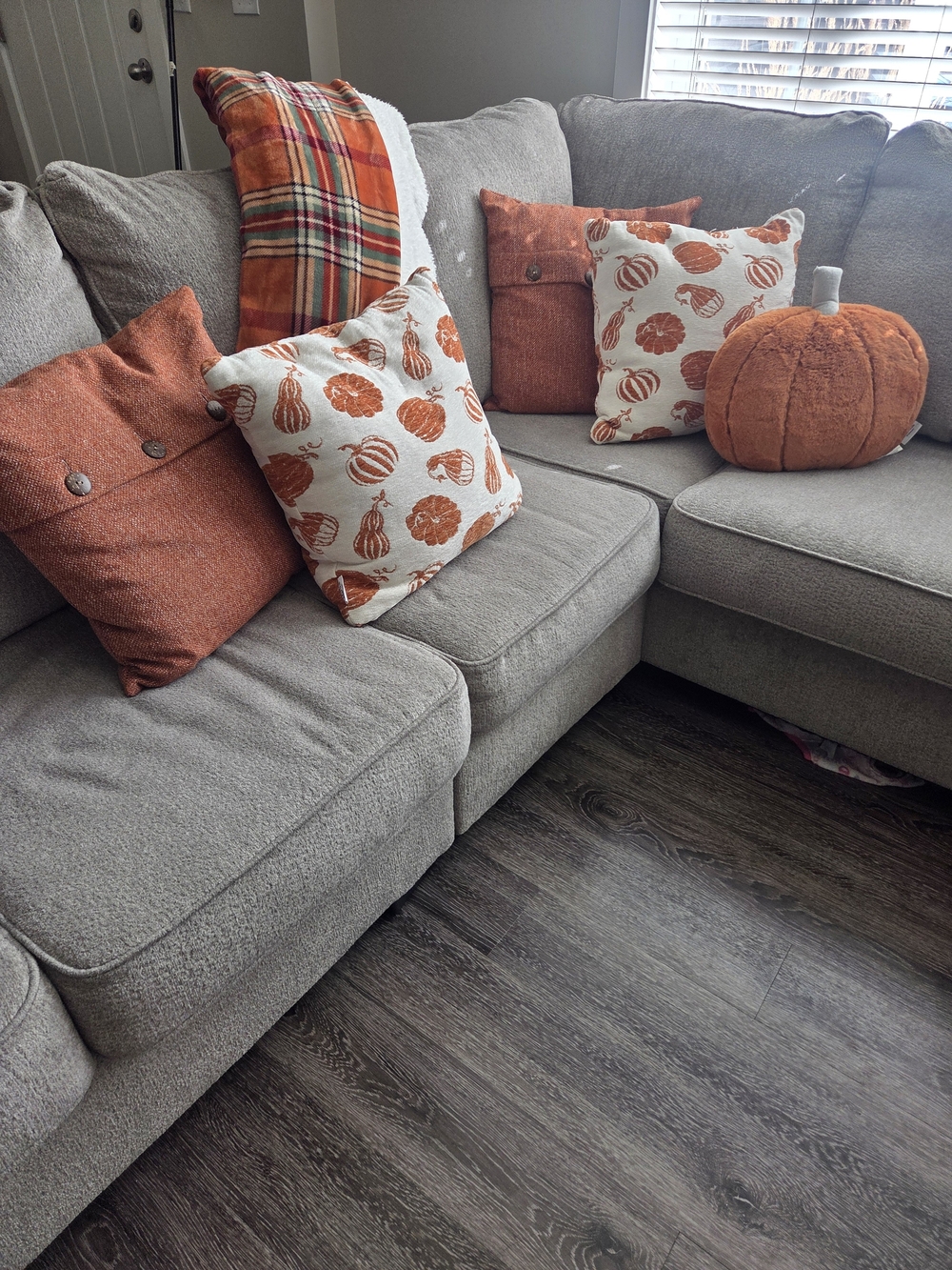 Martha Stewart Orange Fall Accent Pillow Set